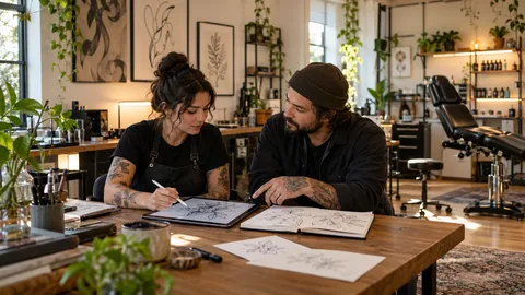 Creative artisans collaborating in a neighborhood studio.